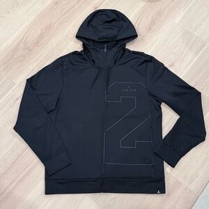 Jordan Men’s Black Zip Fleece Hoodie with 23 Print